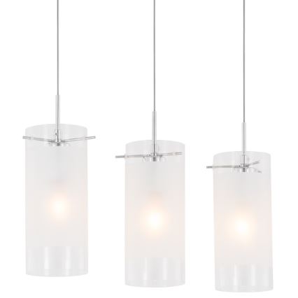 ITALUX - Ljuskrona med textilsladd BLEND 3xE27/60W/230V