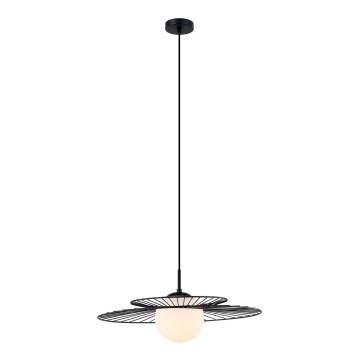 ITALUX MDM-4000/1 BK - Ljuskrona med snöre SARAH 1xE27/40W/230V