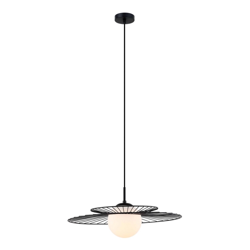 ITALUX MDM-4000/1 BK - Ljuskrona med snöre SARAH 1xE27/40W/230V