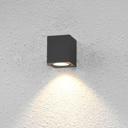 ITALUX - Vägglampa för utomhusbruk GENTA 1xGU10/40W/230V IP54 8 cm