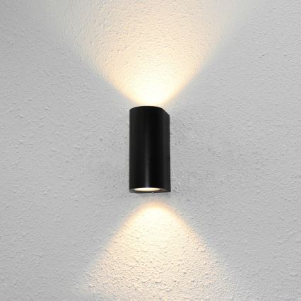 ITALUX - Vägglampa för utomhusbruk GENTA 2xGU10/40W/230V IP54 15 cm