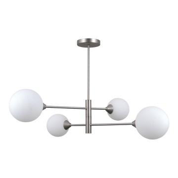 ITALUX - Pendelkrona EVORA 4xG9/5W/230V nickel
