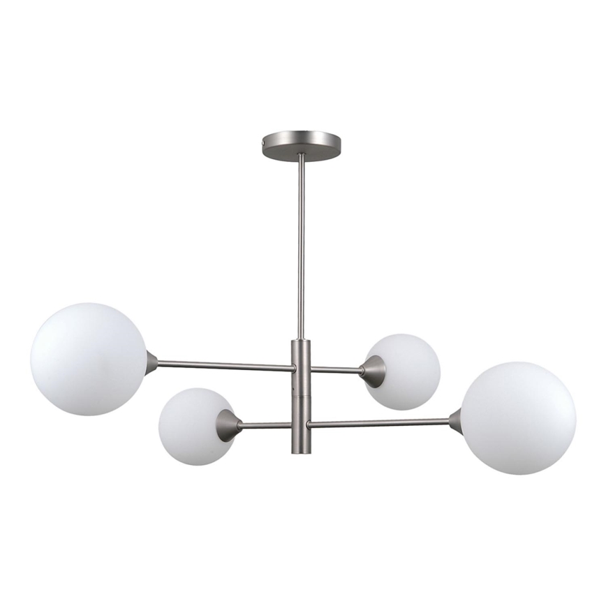 ITALUX - Pendelkrona EVORA 4xG9/5W/230V nickel