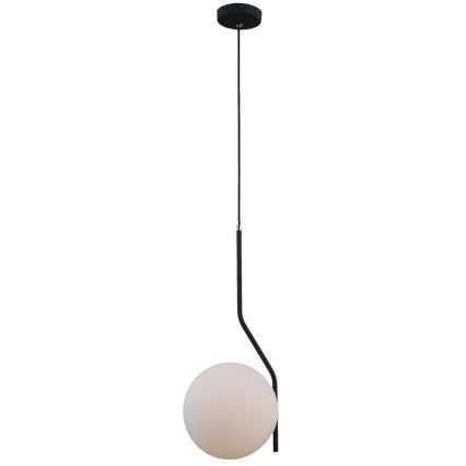 ITALUX - Ljuskrona med textilsladd CARIMI 1xE27/5W/230V svart