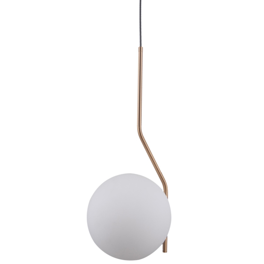 ITALUX - Ljuskrona med textilsladd CARIMI 1xE27/5W/230V mässing