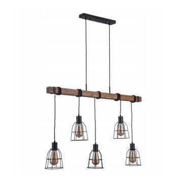 ITALUX PND-4793-5-L - Ljuskrona med snöre REDA 5xE27/40W/230V