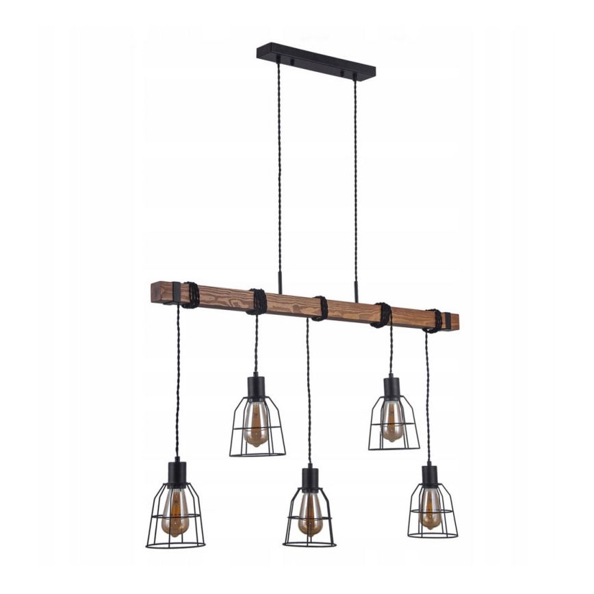 ITALUX PND-4793-5-L - Ljuskrona med snöre REDA 5xE27/40W/230V