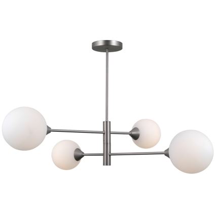 ITALUX - Pendelkrona EVORA 4xG9/5W/230V nickel