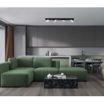 ITALUX - LED spotlight CASTELIO 4xLED/5W/230V 4000K svart