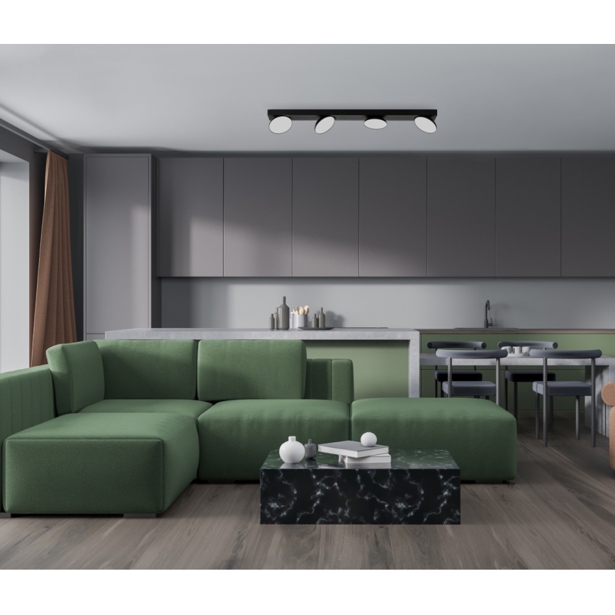 ITALUX - LED spotlight CASTELIO 4xLED/5W/230V 4000K svart