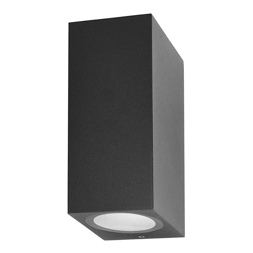 ITALUX - Vägglampa för utomhusbruk GENTA 2xGU10/40W/230V IP54 15 cm