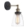 ITALUX - Vägglampa FRANCIS 1xE27/40W/230V svart/guld