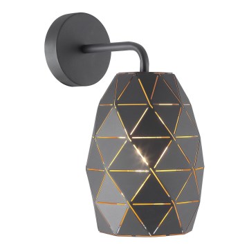 ITALUX - Vägglampa HARLEY 1xE27/40W/230V antracit