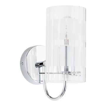 ITALUX - Vägglampa MAX 1xE27/60W/230V skinande krom