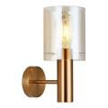 ITALUX - Vägglampa SARDO 1xE27/40W/230V mässing