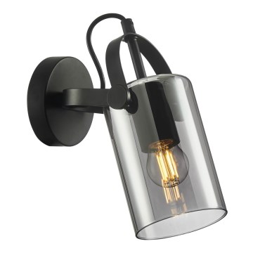 ITALUX - Väggspotlight NANESMA 1xE27/40W/230V svart