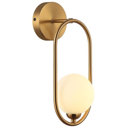 ITALUX - Vägglampa LUPUS 1xG9/25W/230V guld