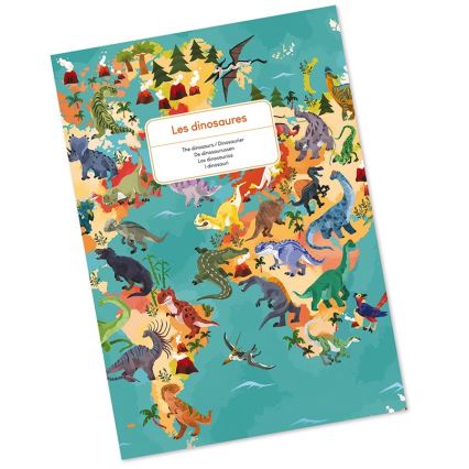 Janod - Children's educational puzzle 200 delar dinosaurier
