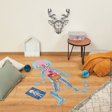 Janod - Children's educational puzzle 225 delar human body