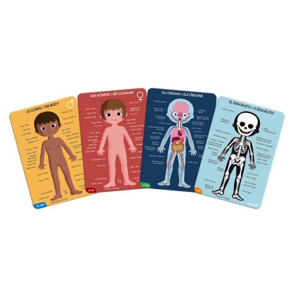 Janod - Children's educational puzzle 225 delar human body