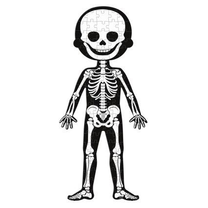 Janod - Children's educational puzzle 225 delar human body