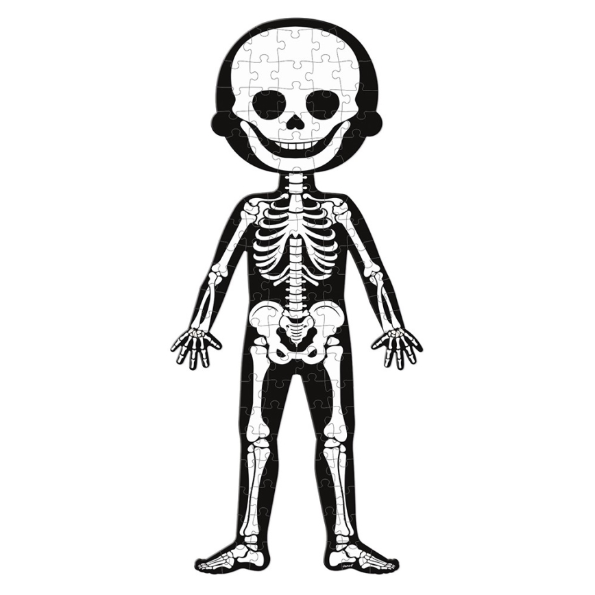 Janod - Children's educational puzzle 225 delar human body