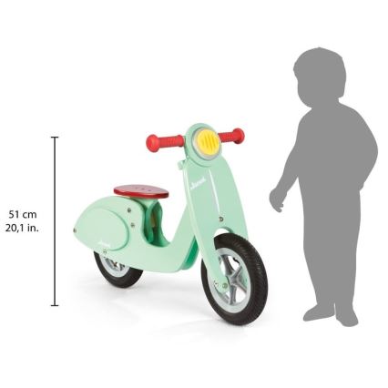 Janod - Children's push bike VESPA grön