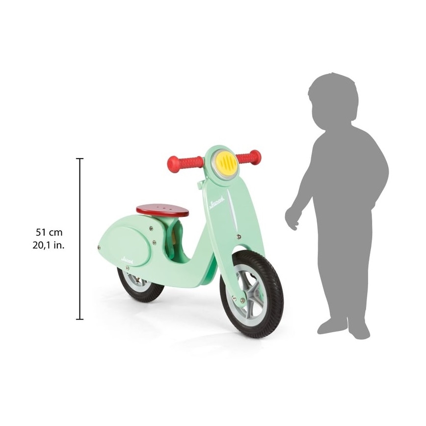 Janod - Children's push bike VESPA grön