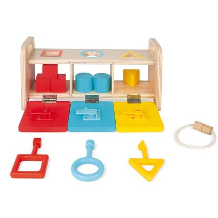 Janod - Interaktiv träleksak MONTESSORI 10 delar