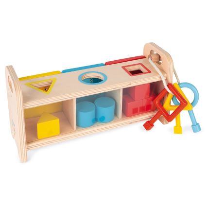 Janod - Interaktiv träleksak MONTESSORI 10 delar