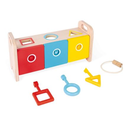 Janod - Interaktiv träleksak MONTESSORI 10 delar