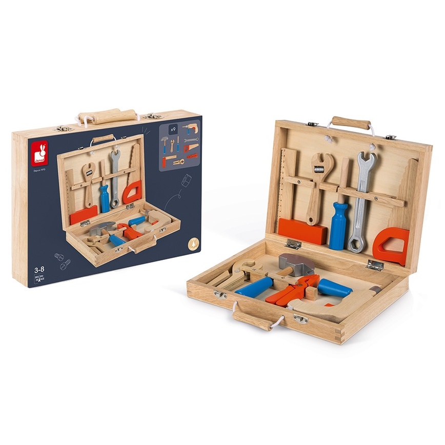 Janod - Låda med verktyg BRICOKIDS