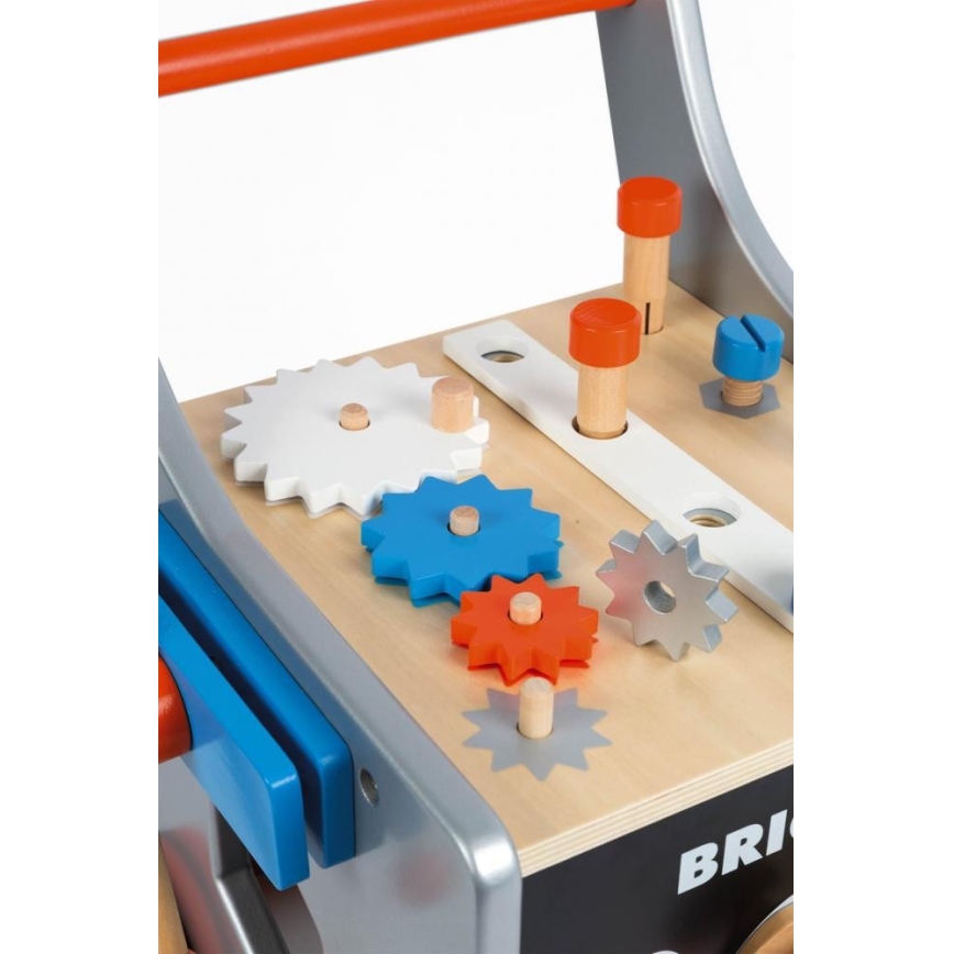 Janod - Lära-gå-vagn i trä med verktyg BRICOKIDS