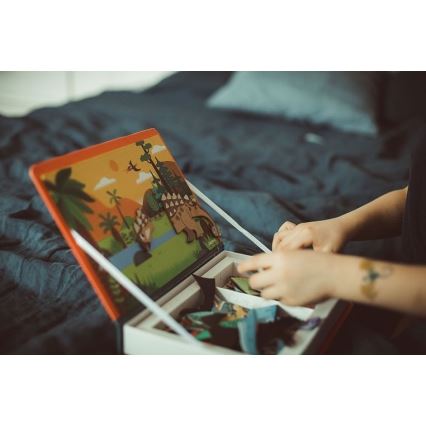Janod - Magnetic interactive kit MAGNETIBOOK dinosaurs