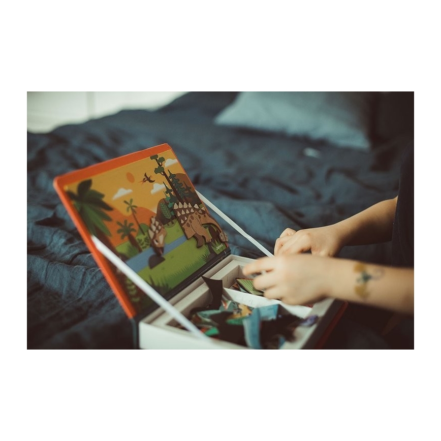 Janod - Magnetic interactive kit MAGNETIBOOK dinosaurs