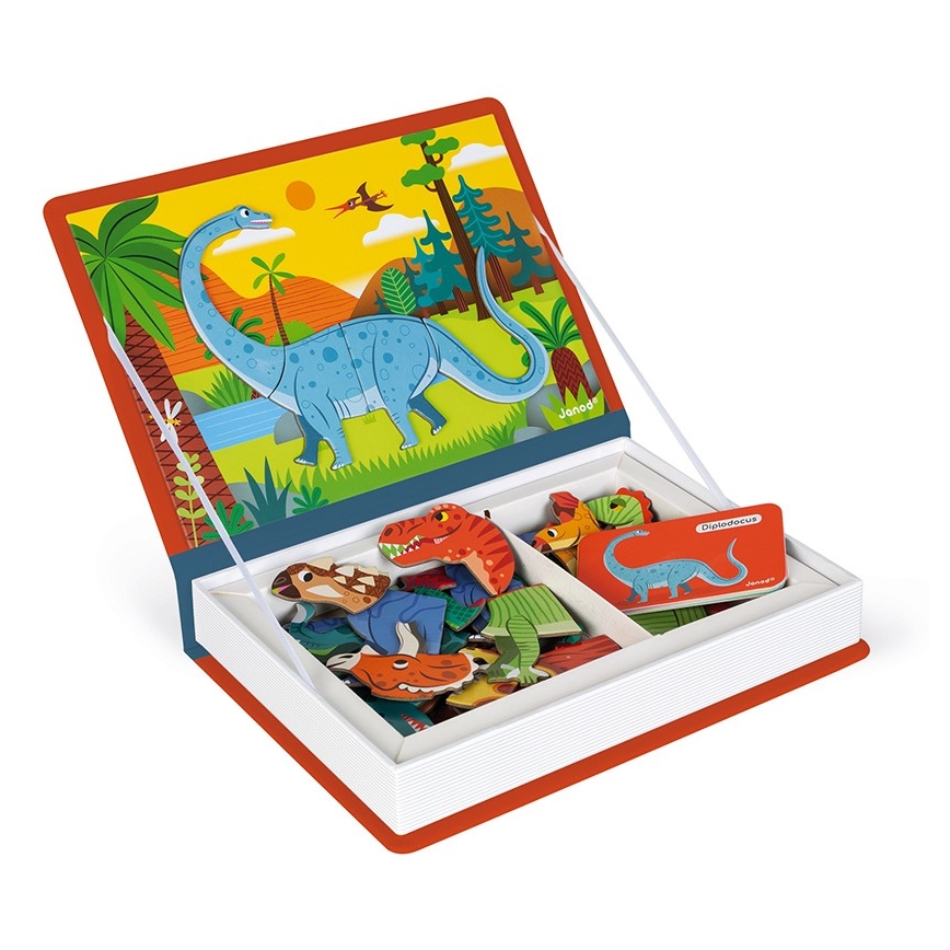 Janod - Magnetic interactive kit MAGNETIBOOK dinosaurs