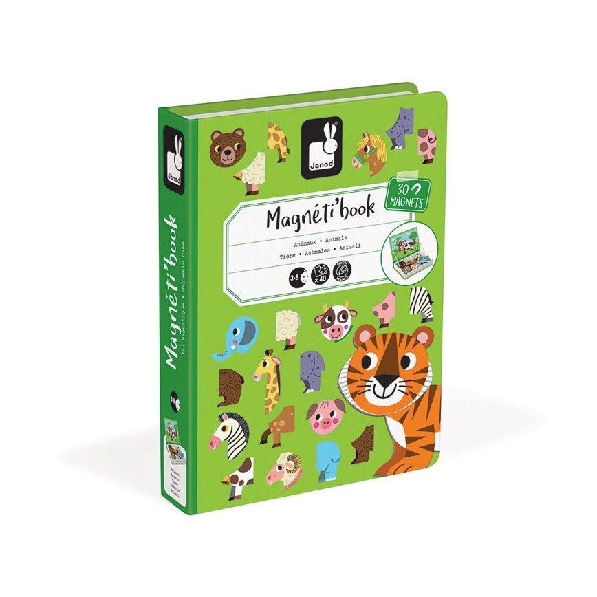 Janod - Magnetic interactive kit MAGNETIBOOK djur