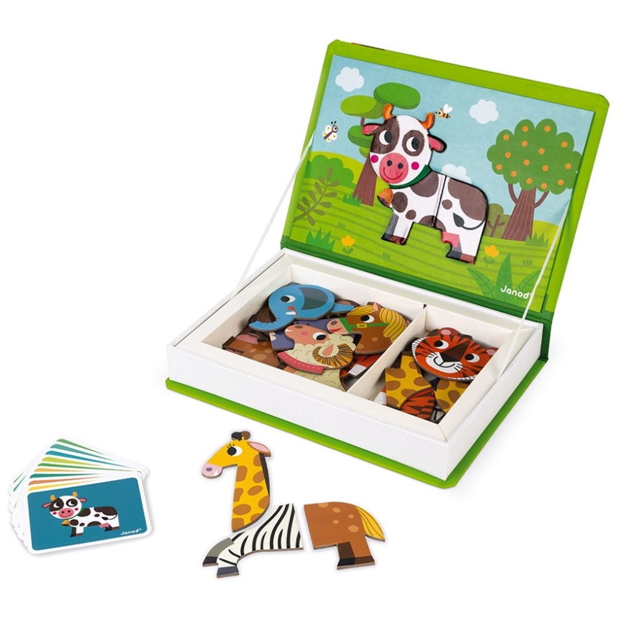 Janod - Magnetic interactive kit MAGNETIBOOK djur