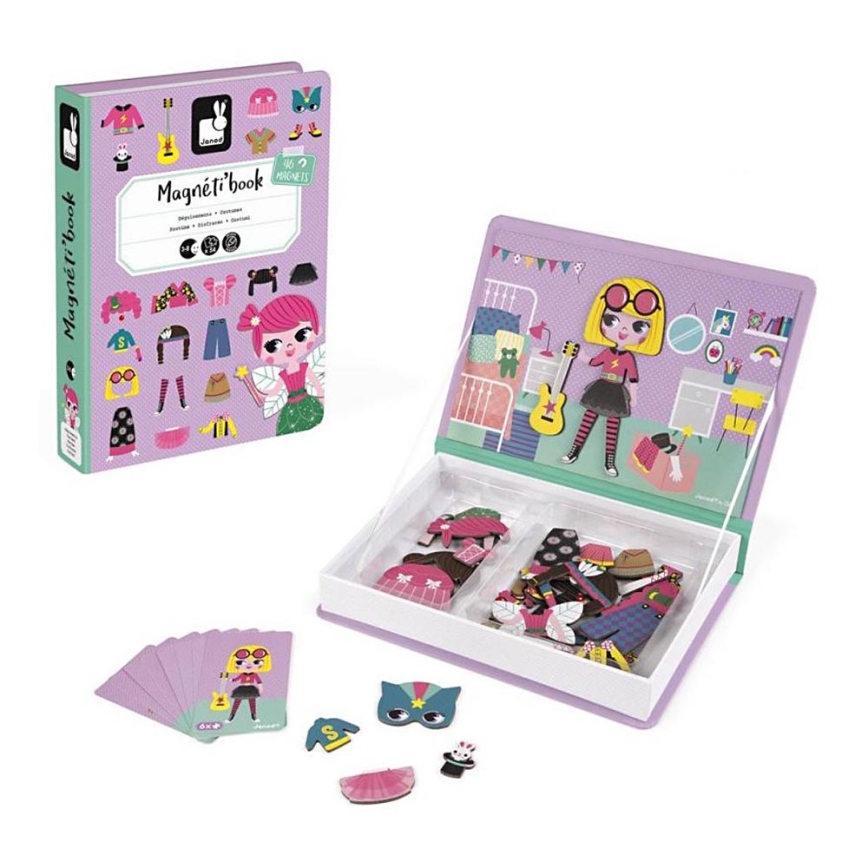 Janod - Magnetic interactive kit MAGNETIBOOK girl