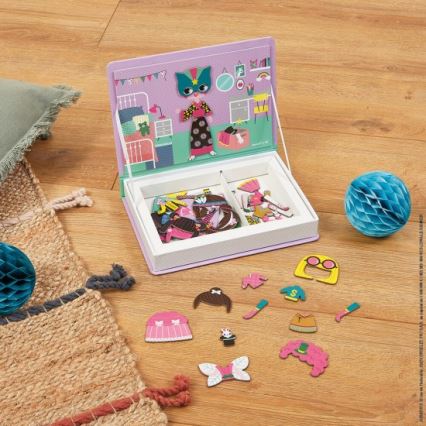Janod - Magnetic interactive kit MAGNETIBOOK girl