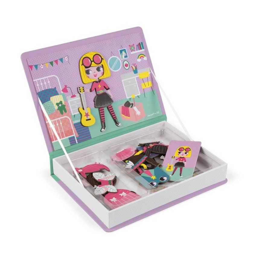 Janod - Magnetic interactive kit MAGNETIBOOK girl