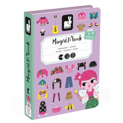 Janod - Magnetic interactive kit MAGNETIBOOK girl