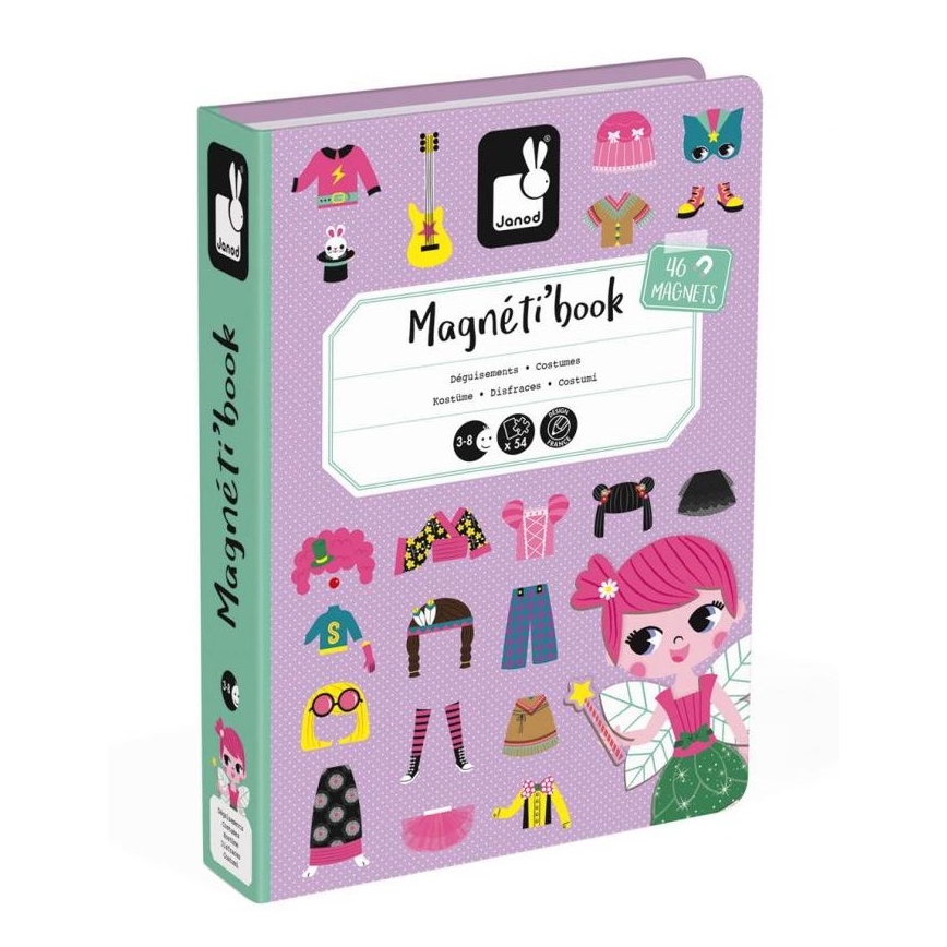Janod - Magnetic interactive kit MAGNETIBOOK girl