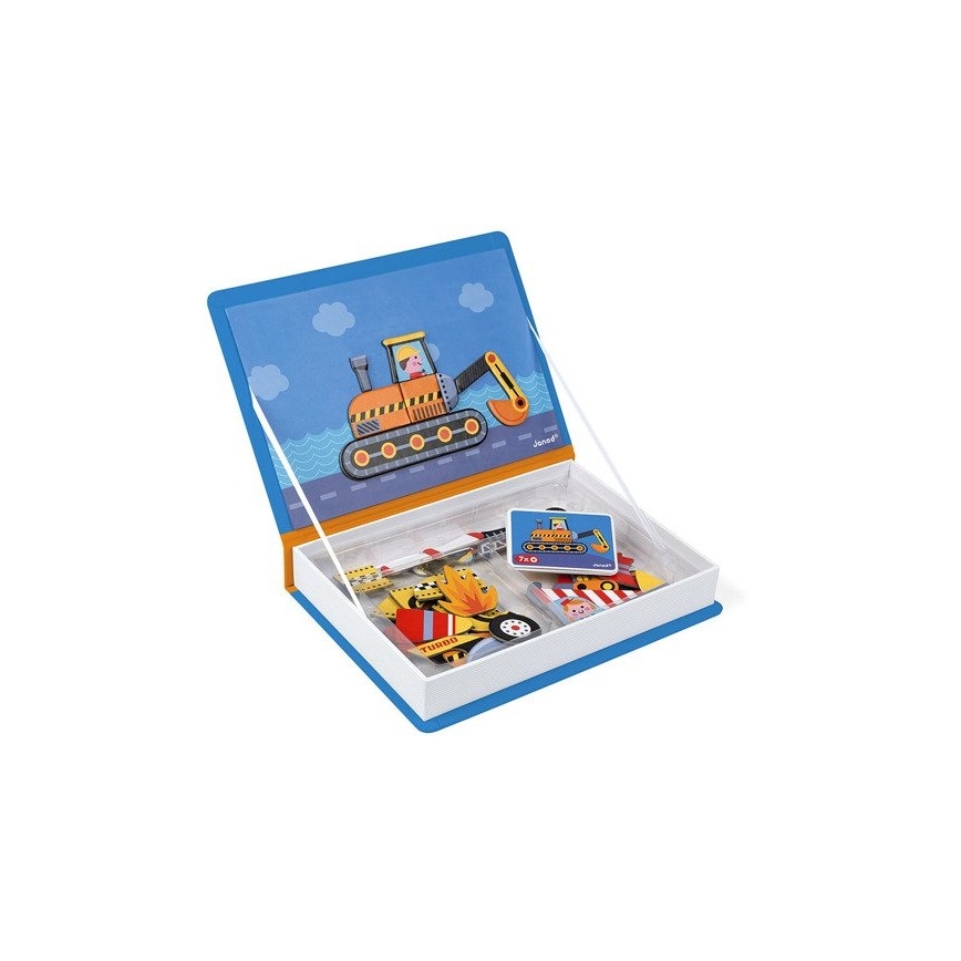 Janod - Magnetic interactive kit MAGNETIBOOK transportmedel