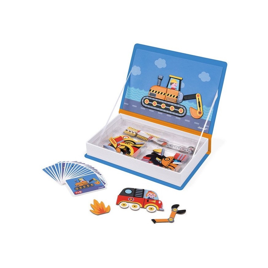 Janod - Magnetic interactive kit MAGNETIBOOK transportmedel