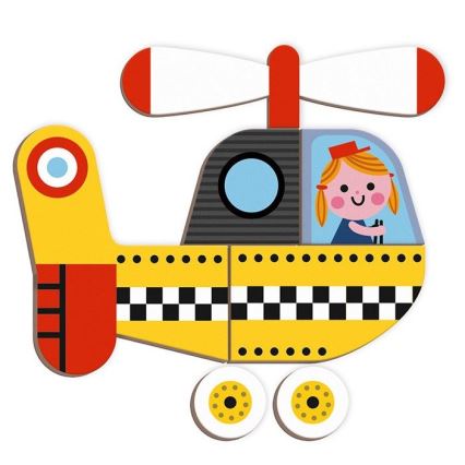 Janod - Magnetic interactive kit MAGNETIBOOK transportmedel