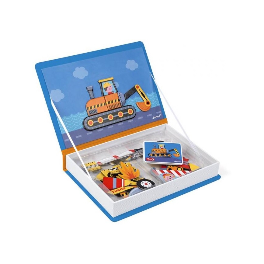 Janod - Magnetic interactive kit MAGNETIBOOK transportmedel