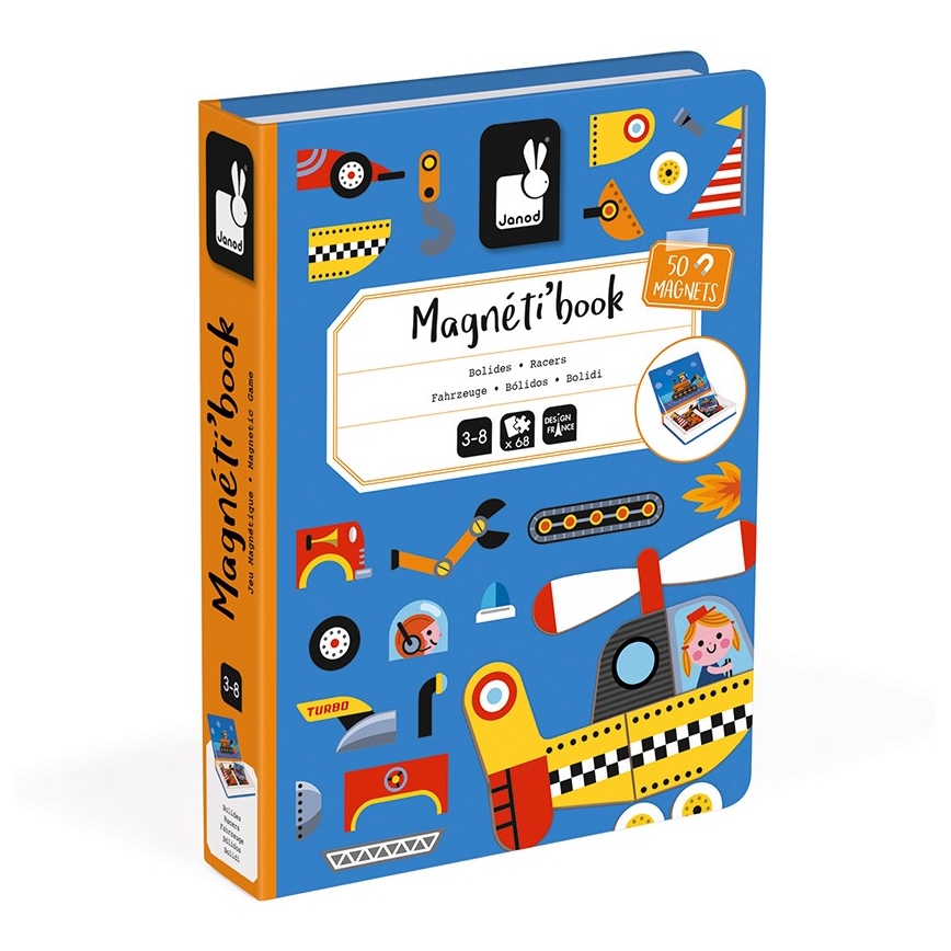 Janod - Magnetic interactive kit MAGNETIBOOK transportmedel
