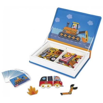 Janod - Magnetic interactive kit MAGNETIBOOK transportmedel