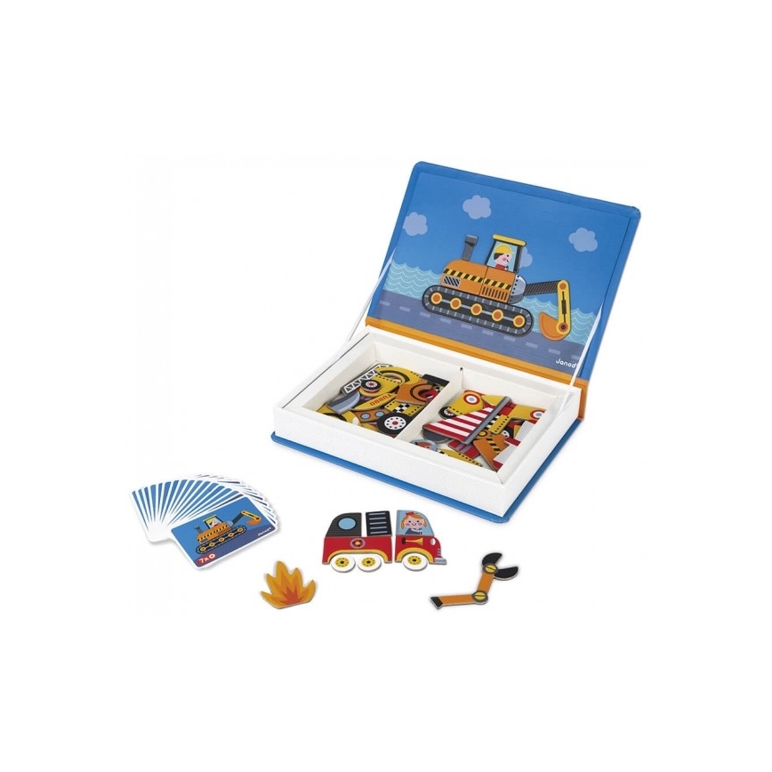 Janod - Magnetic interactive kit MAGNETIBOOK transportmedel